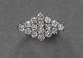 Modern Diamond Cluster Ring